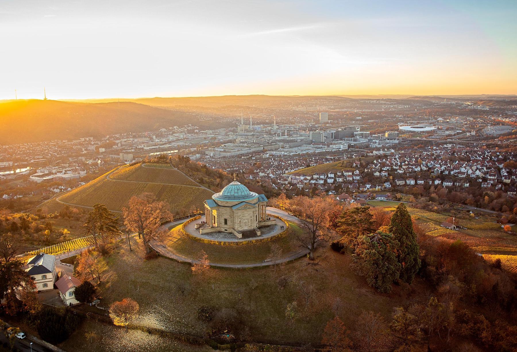 Grabkapelle Württemberg · Stuttgart — Drone photography by Daniel Stauch