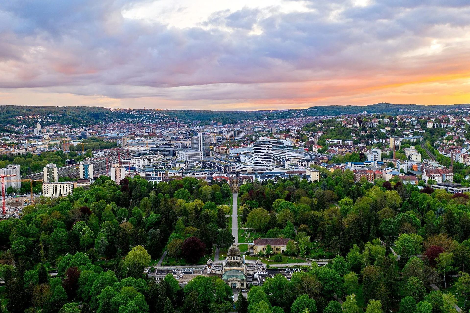 Pragfriedhof · Stuttgart — Drone photography by Daniel Stauch