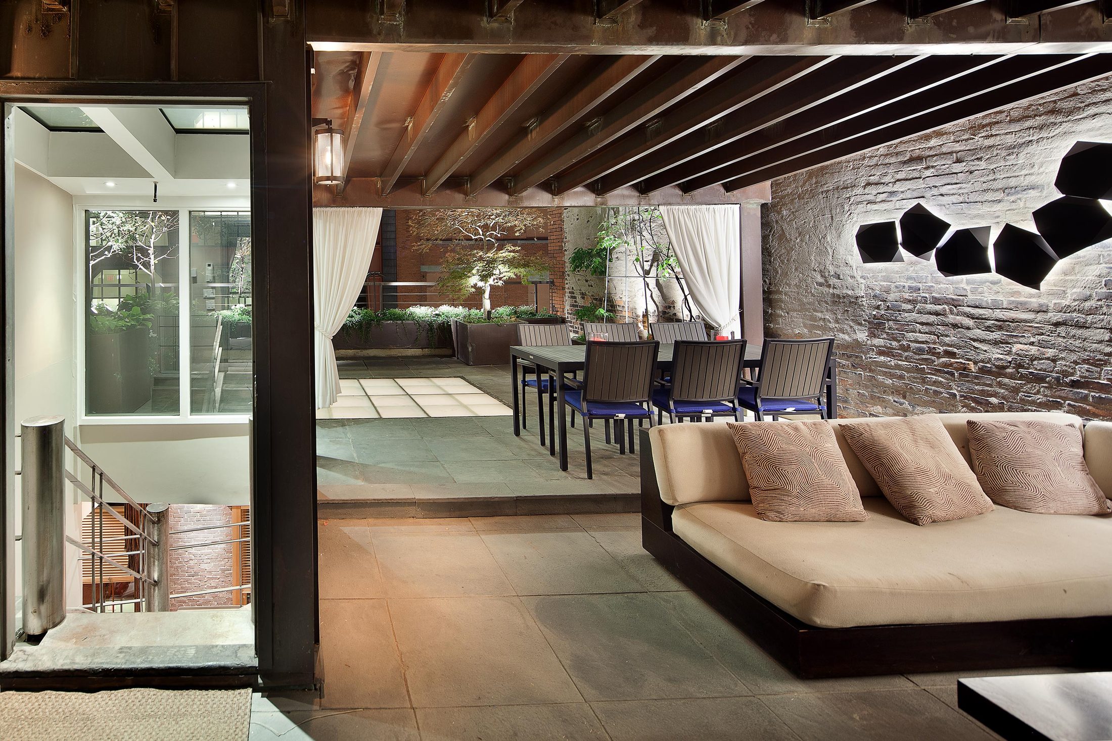 John · Rooftop — Lighting design photography by Daniel Stauch, lighting design by Marras & Curtis