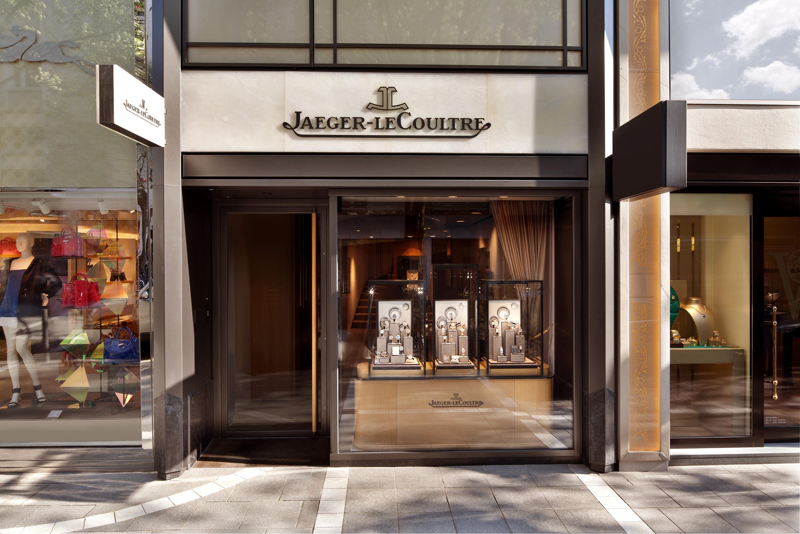 Jaeger-LeCoultre Boutique Frankfurt — exterior architecture and luxury retail photography by Daniel Stauch